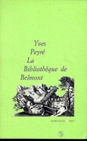 La bibliotheque de belmont - Couverture - Format classique