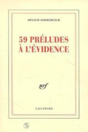 59 préludes à l'évidence - Couverture - Format classique