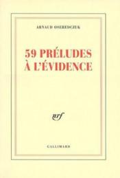 59 préludes à l'évidence - Couverture - Format classique