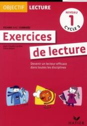 OBJECTIF LECTURE ; exercices de lecture ; cycle 3 ; niveau 1 ; fichier avec corrigés  - I Adami - Jean-Claude Landier 