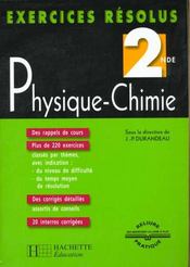 Exercices Resolus Physiques-Chimie 2e - Intérieur - Format classique