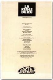 La règle du jeu N.4 - Couverture - Format classique