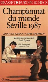 Championnat du monde des échecs. Séville 1987 - Couverture - Format classique