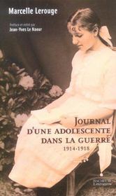 Journal d'une adolescente dans la guerre, 1914-1918 - Intérieur - Format classique