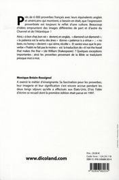Dictionnaire des proverbes ; français-anglais/anglais-français - 4ème de couverture - Format classique