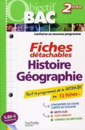 Histoire-geographie ; 2nde ; fiches detachables