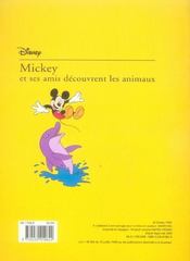 Mickey et ses amis ; découvrent les animaux - 4ème de couverture - Format classique