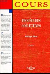 Procedures Collectives ; 3e Edition - Couverture - Format classique