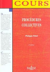 Procedures Collectives ; 3e Edition - Intérieur - Format classique