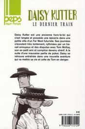 Daisy Kutter, Le Dernier Train - 4ème de couverture - Format classique