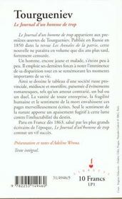 Le journal d'un homme de trop - 4ème de couverture - Format classique