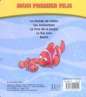 Le Monde De Nemo, Mon Premier Film - 4ème de couverture - Format classique