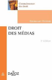 Droit des médias (3e édition) - Couverture - Format classique