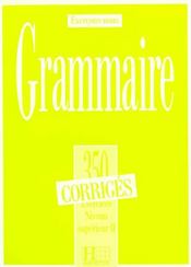 Les 350 exercices - grammaire - superieur 2 - corriges - Intérieur - Format classique