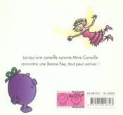 Madame Canaille et la bonne fée - 4ème de couverture - Format classique
