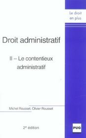 Droit administratif - tome 2 (2e édition) - Intérieur - Format classique