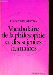 Vocabulaire De La Philosophie Sciences Humaines - Couverture - Format classique
