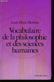 Vocabulaire De La Philosophie Sciences Humaines - Couverture - Format classique