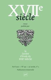 REVUE XVIIE SIECLE N.291 (édition 2021)  - Revue Xviie Siecle 