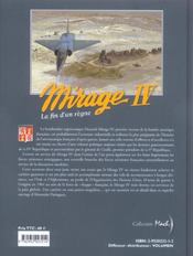 Mirage IV ; la fin d'un règne - 4ème de couverture - Format classique