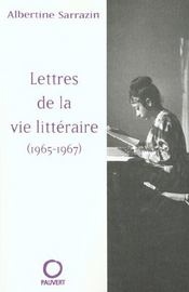 Lettres de la vie litteraire (1965-1967) - Intérieur - Format classique