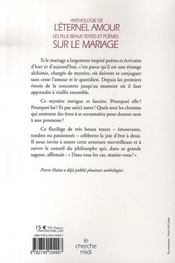 Anthologie De L Eternel Amour Les Plus Beaux Textes Et Poemes Sur Le Mariage Pierre Haiat