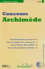 Les Annales Du Concours Archimede 1998-1999 - Couverture - Format classique
