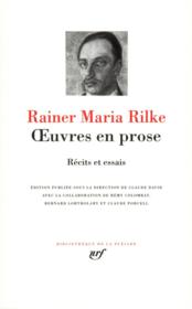 Vente  Oeuvres en prose ; récits et essais  - Rainer Maria RILKE 