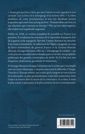 Les grands cimetières sous la lune - 4ème de couverture - Format classique