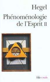 Phénomenologie de l'esprit t.2 - Intérieur - Format classique