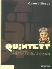 Vente  Quintett T.3 ; histoire d'Elias Cohen  - Cuzor - Frank Giroud 