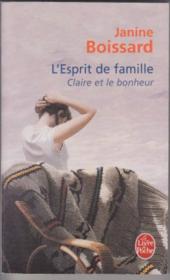 L'esprit de famille t.3 ; Claire et le bonheur - Couverture - Format classique