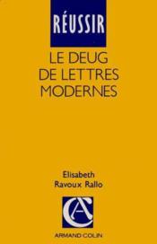 Deug Lettres Modernes - Couverture - Format classique
