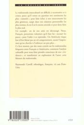Évidences invisibles ; Américains et Français au quotidien - 4ème de couverture - Format classique
