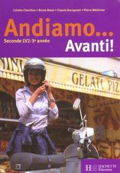 Andiamo... avanti! 3e annee - italien - livre de l'eleve - edition 2002 - Intérieur - Format classique