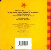 Cache-cache mimi - 4ème de couverture - Format classique