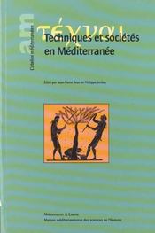 Techniques Et Societes En Mediterranee - Intérieur - Format classique
