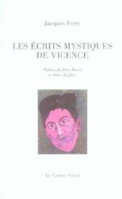 Les ecrits mystiques de vicence - Couverture - Format classique