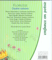 Quatre saisons - florilege - 4ème de couverture - Format classique