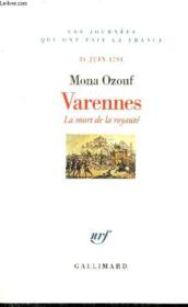 Varennes - la mort de la royaute (21 juin 1791) - Couverture - Format classique