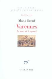 Varennes - la mort de la royaute (21 juin 1791) - Intérieur - Format classique