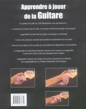 Apprendre à jouer de la guitare - 4ème de couverture - Format classique