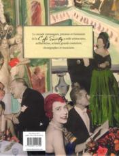 Café society ; mondains, mécènes et artistes 1920-1960 - 4ème de couverture - Format classique