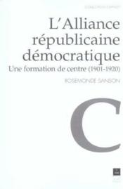 Alliance republicaine democratique - Couverture - Format classique