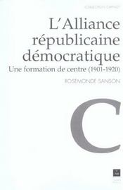 Alliance republicaine democratique - Intérieur - Format classique