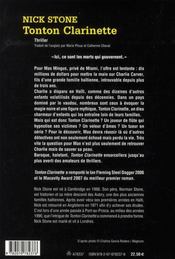Tonton Clarinette - 4ème de couverture - Format classique