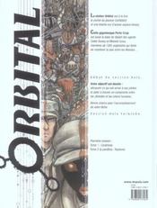 Orbital T.1 ; cicatrices - 4ème de couverture - Format classique