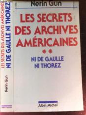 Les secrets des archives americaines - tome 2 - Couverture - Format classique