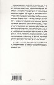 L'interprétation et la lecture chez Ricoeur et Gadamer - 4ème de couverture - Format classique