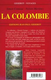 La colombie - 4ème de couverture - Format classique